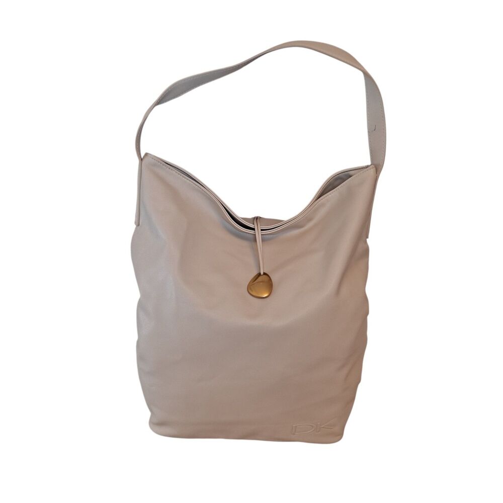 Donna Karan Cosmetics Tote Hobo Bag Cream Color